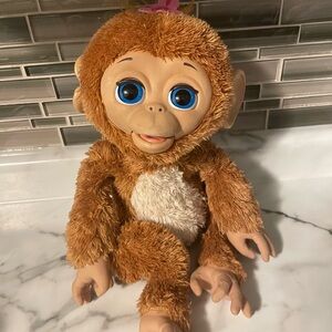 2012 Hasbro FurReal Friends Large Cuddles My Giggly Monkey Interactive TESTED